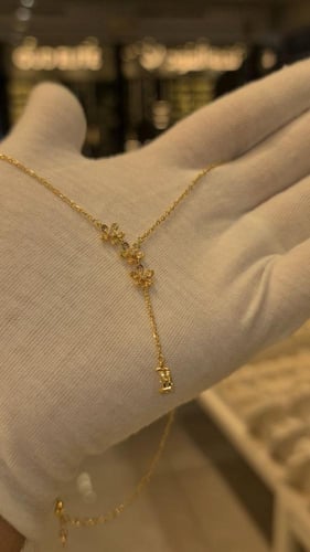 سلسال ناعم مطلي ذهب
