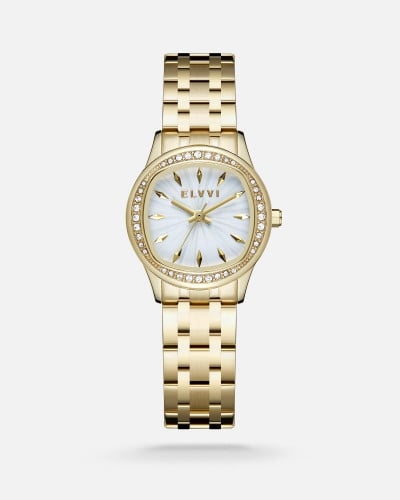 ساعة نسائيه إلڤي ستيل باللون الذهبي LOS063F011101