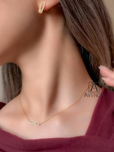 طقم ناعم مطلي ذهب