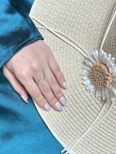 خاتم زركون مزدوج