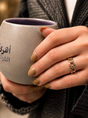 خاتم جنزير مطلي