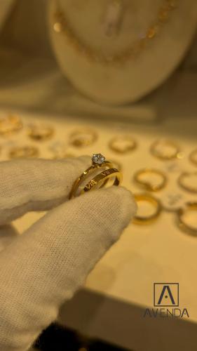 خاتم بفص زركون