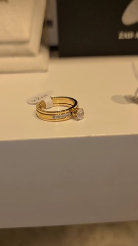 خاتم مطلي ذهب