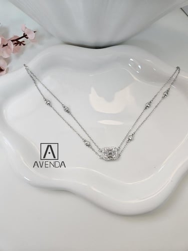 سلسال فضي زركون