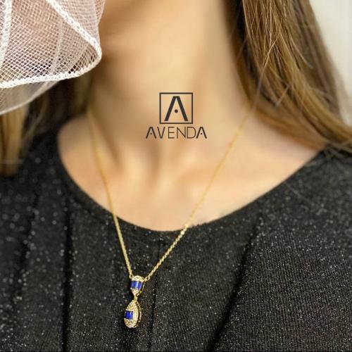 طقم زركون بتصميم الماس