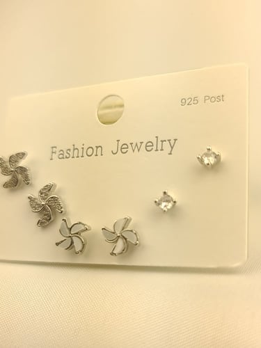 حلق ناعم مطلي فضه