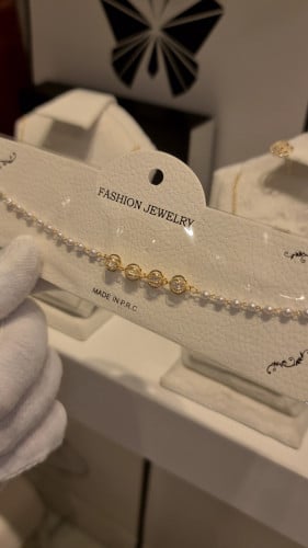 سلسال شوكر مطلي ذهب