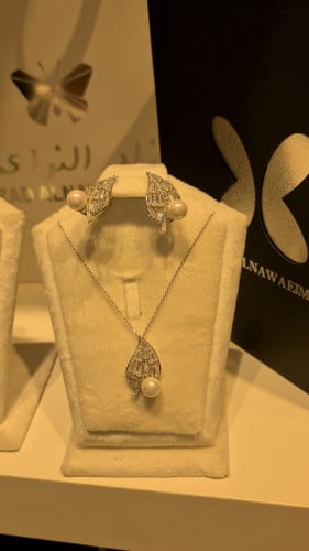 طقم زركون لؤلؤ ناعم