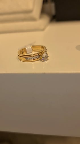 خاتم مطلي ذهب