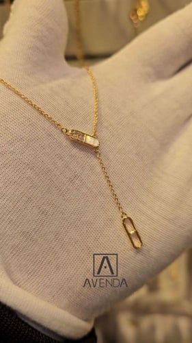 سلسال ناعم مطلي ذهب