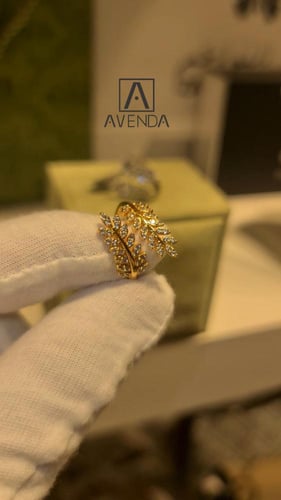 خاتم زركون مزدوج