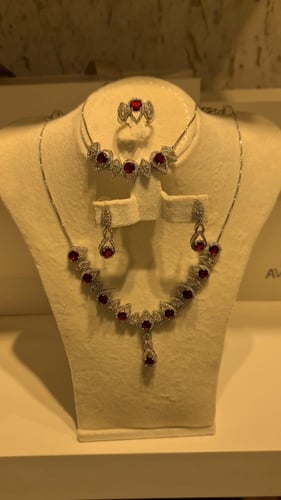 طقم زركون فاخر بلونين