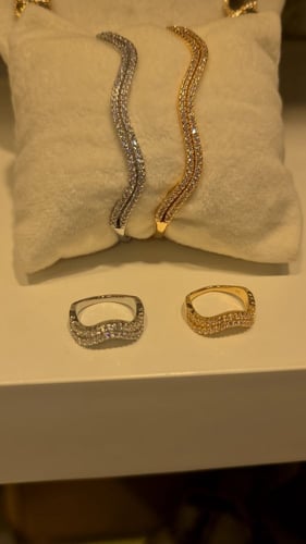 اساور زركون مع الخاتم