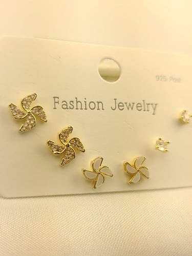 حلق ناعم مطلي فضه