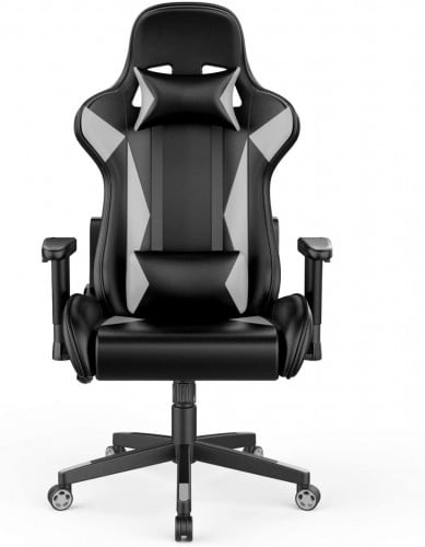 كرسي ألعاب بمسند لرقبة والظهر لراحة اللاعب اللون ا...