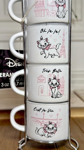 مجموعة أكواب إسبرسو ديزني - القطة ماري
