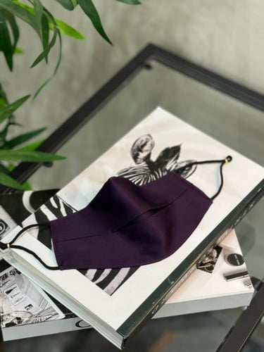 كمام حرير باذنجاني كسره بمثبت انف