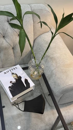 كمام حرير بني غامق