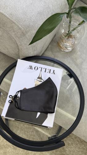 كمام حرير رمادي غامق