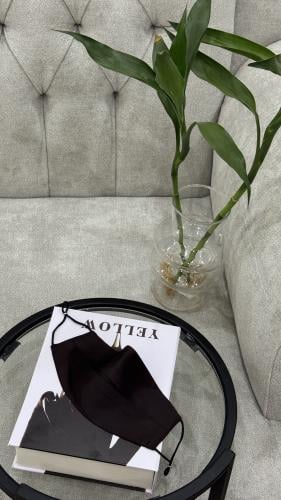 كمام حرير بني غامق كسره بمثبت انف