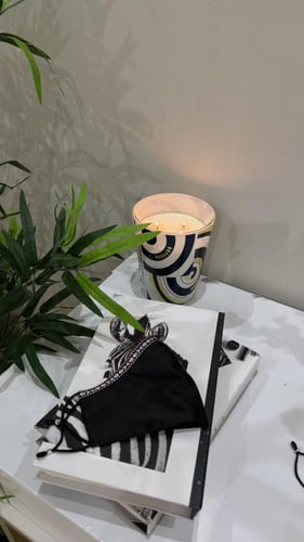 كمام اسود بطرف كحلي