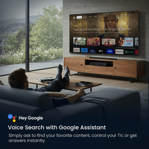 ستار تراك تلفزيون جوجل الذكي 65 بوصة 4K HDR مع كرو...