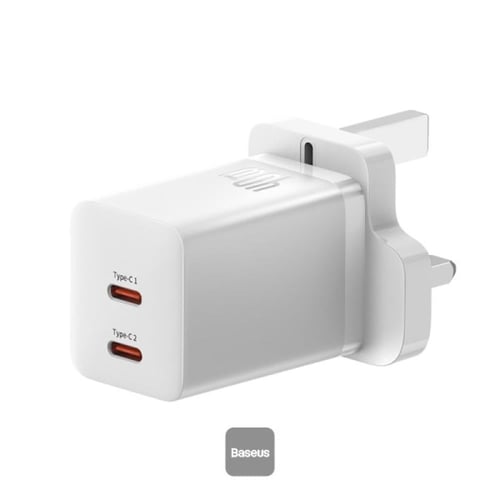 فيش جداري بيسوس شاحن سريع Baseus PD 40W ثنائي النو...