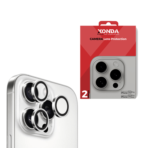 زوندا حماية كاميرا ايفون 16 برو/ 16 برو ماكس (2 حب...