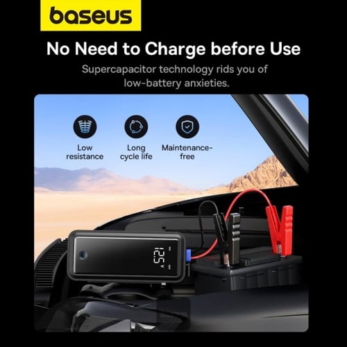Baseus Super Capacitor Car Jump Starter 3000A 12V،...