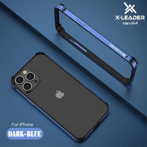 اطار حماية معدني مع عدسات حماية للايفون اكس ليدر