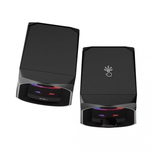 مكبرات صوت ستيريو للألعاب مع مستشعر إضاءة RGB يعمل...