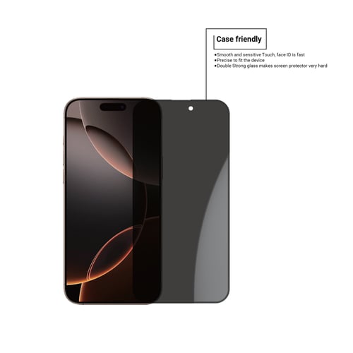 حماية شاشة ايفون 16 برو ماكس من زوندا - شفاف و خصو...