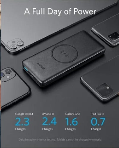 باور بانك لاسلكي Anker PowerCore III Sense بسعة 10...