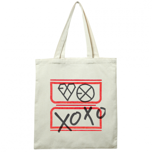 شنطة قماشية Tote bag بطباعة اكسو Exo البوم xoxo
