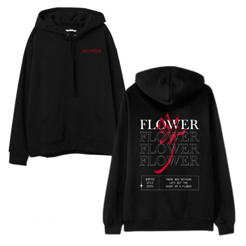 هودي سولو جيسو Jisoo من بلاكبينك وطباعة من الخلف