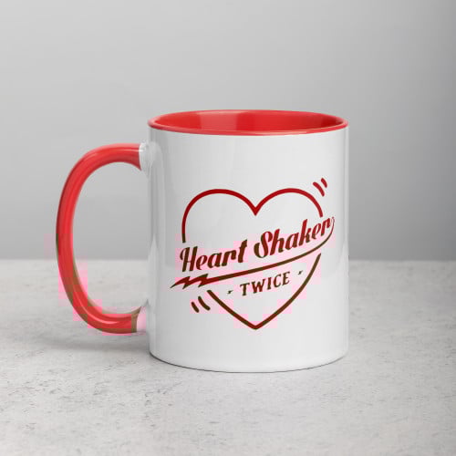 كوب بطباعة هارت شيكر Heart Shaker توايس Twice ملون...