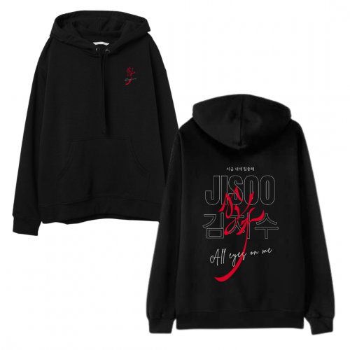 هودي سولو جيسو Jisoo من بلاكبينك وطباعة من الخلف