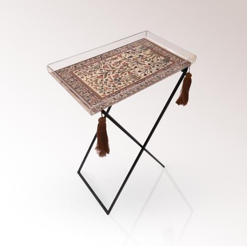 حامل +صينيه - شرقي الارتفاع 80 مقاس الصينيه 60*36