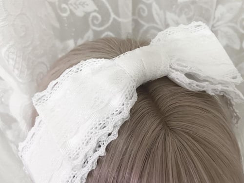 زينة رأس قماشيه دانتيل ويسبر ♡ dentelle Whisper He...