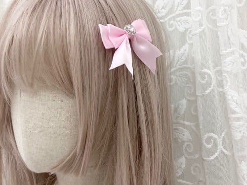 Bijou bow - pink