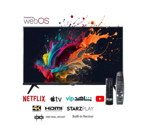 شاشة كي ام سي ذكية كيولد 85 بوصة نظام WebOs دقة عا...