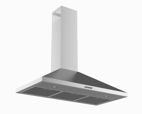 شفاط ايطالي هرمي ستيل 90 سم قوة 500 واط