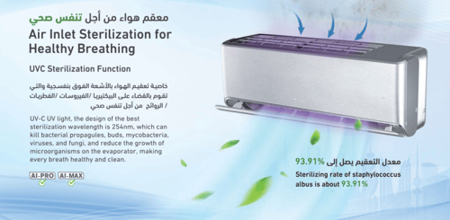 مكيف جري جداري EMAX قدرة 30,000 وحدة بارد - واي فا...