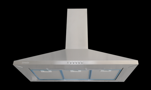 شفاط هرمي 90سم ايطالي kitchen pro قوة شفط 800 فضي