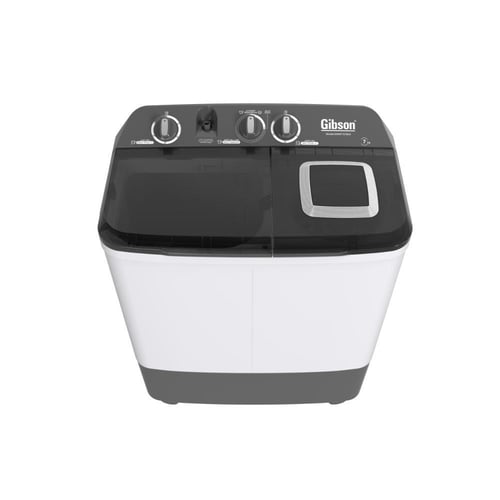 غسالة جبسون حوضين 7 كيلو غطاء أسود