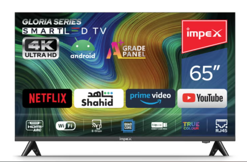 امبيكس تلفزيون LED ذكي بنظام اندرويد 65 بوصة