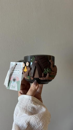 كوب خيمة وجمل ( اسود)