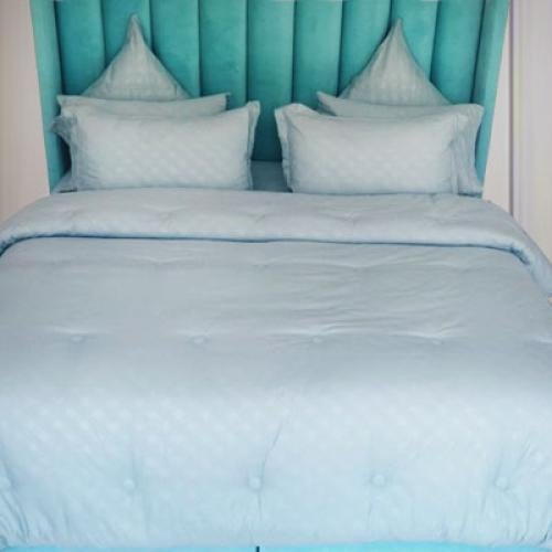 لحاف فيفرت – نقش ناعم | أزرق فاتح | مقاس سنجل – 5...