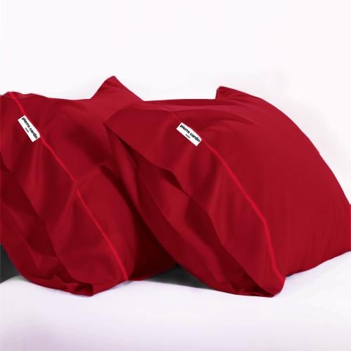 طقم كيس مخدات من بيير كاردان – عدد 2 – بورغندي فاخ...