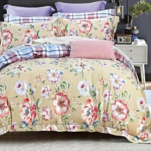 طقم لحاف كارولينا بيج مشجر 5 قطع فروتشي مقاس كينج...